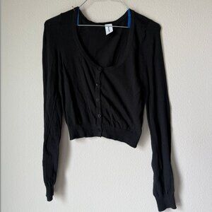 Black Abound Button Up Cardigan - Size XS